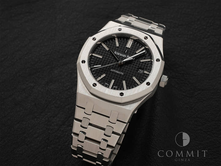 オーデマピゲ ロイヤルオーク Ref.15400ST.OO.1220ST.01.A ステンレススチール ブラック文字盤