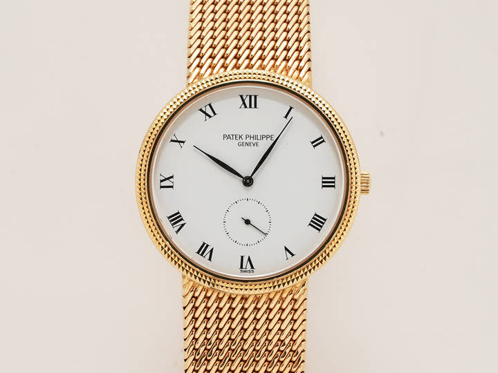 パテックフィリップ カラトラバ Ref.3919/005 イエローゴールド ホワイト文字盤
