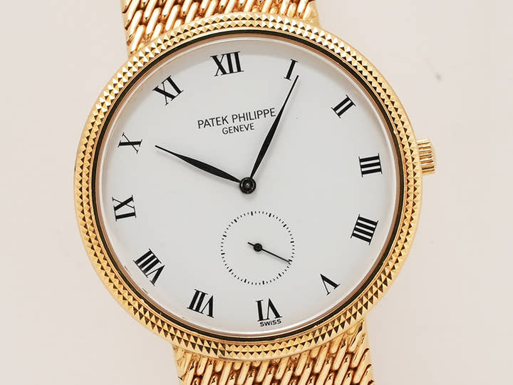パテックフィリップ カラトラバ Ref.3919/005 イエローゴールド ホワイト文字盤