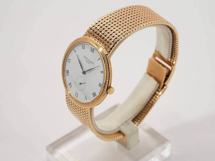 パテックフィリップ カラトラバ Ref.3919/005 イエローゴールド ホワイト文字盤