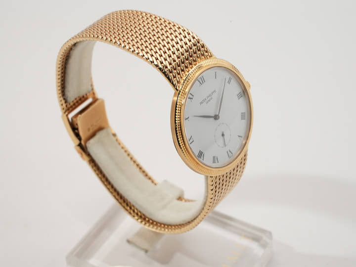 パテックフィリップ カラトラバ Ref.3919/005 イエローゴールド ホワイト文字盤