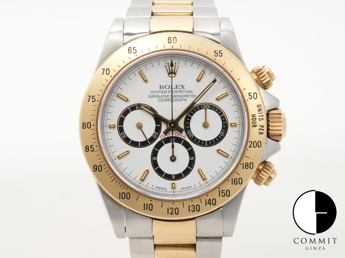 ロレックス デイトナ エルプリメロ Ref.16523 ステンレススチール/イエローゴールド ホワイト文字盤