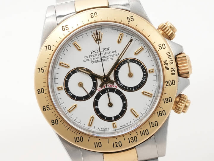 ロレックス デイトナ エルプリメロ Ref.16523 ステンレススチール/イエローゴールド ホワイト文字盤