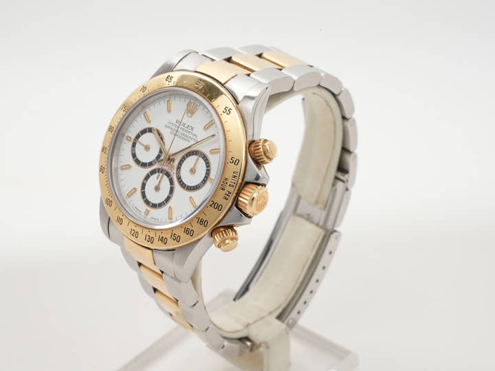 ロレックス デイトナ エルプリメロ Ref.16523 ステンレススチール/イエローゴールド ホワイト文字盤