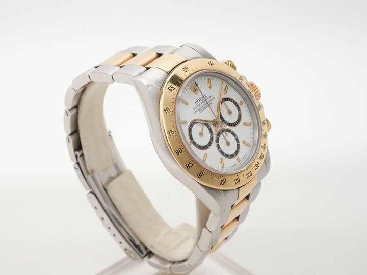 ロレックス デイトナ エルプリメロ Ref.16523 ステンレススチール/イエローゴールド ホワイト文字盤