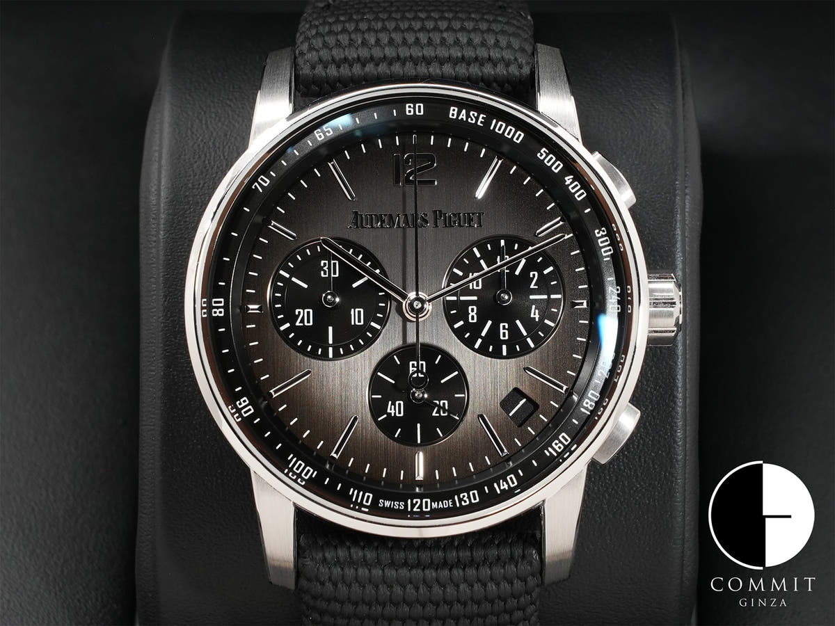 オーデマピゲ CODE 11.59 バイ オーデマ ピゲ クロノグラフ Ref.26393NB.OO.A002KB.01 ホワイトゴールド/セラミック スモークグレー文字盤