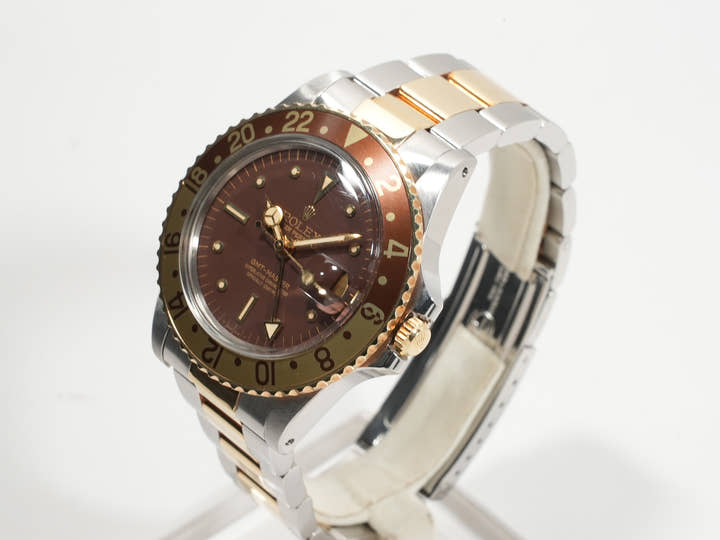 Rolex GMT-Master Ref. 1675/3 Stainless Steel/Yellow Gold Brown Dial Oyster Bracelet