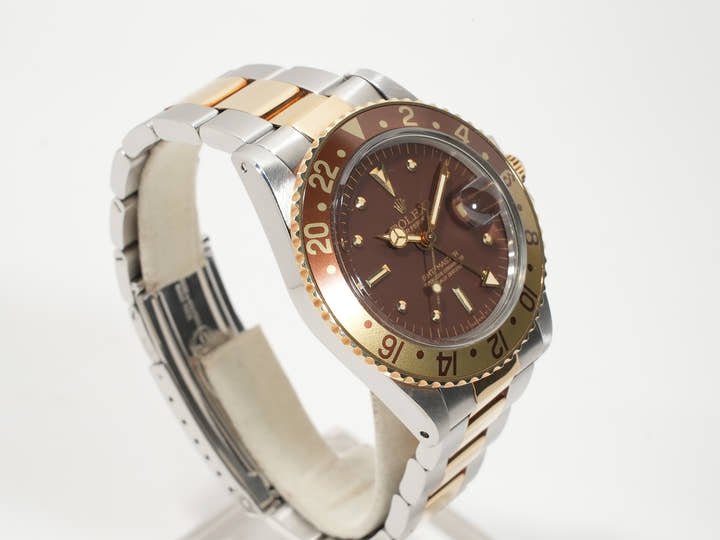 Rolex GMT-Master Ref. 1675/3 Stainless Steel/Yellow Gold Brown Dial Oyster Bracelet