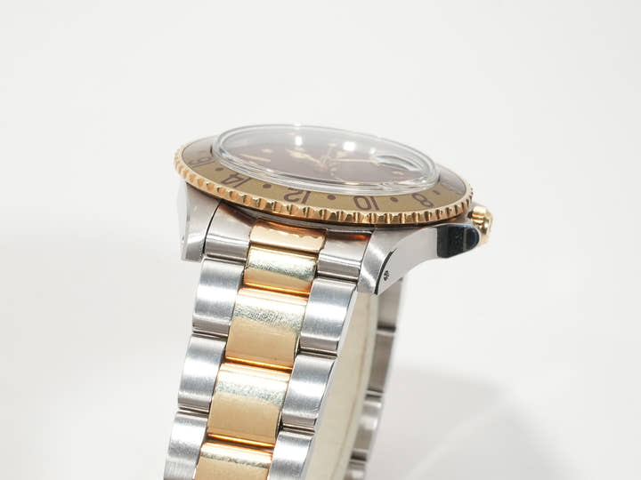 Rolex GMT-Master Ref. 1675/3 Stainless Steel/Yellow Gold Brown Dial Oyster Bracelet