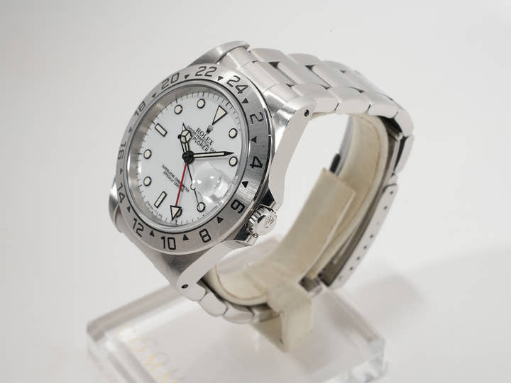 ロレックス エクスプローラーII Ref.16570 ステンレススチール ホワイト文字盤