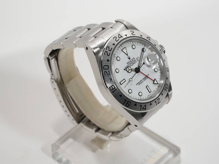ロレックス エクスプローラーII Ref.16570 ステンレススチール ホワイト文字盤