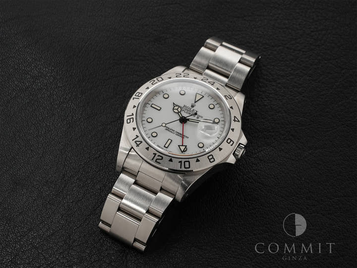 ロレックス エクスプローラーII Ref.16570 ステンレススチール ホワイト文字盤