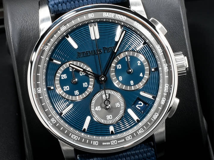 オーデマピゲ CODE 11.59 バイ オーデマ ピゲ クロノグラフ Ref.26393ST.OO.A348KB.01 ステンレススチール ナイトブルー文字盤
