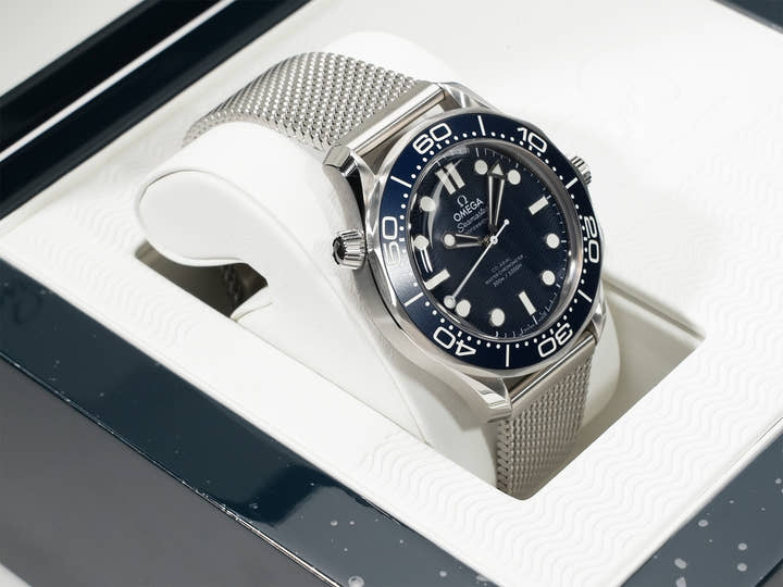 オメガ シーマスター ダイバー 300M コーアクシャル マスター クロノメーター 42MM Ref.210.30.42.20.03.002 ブルー文字盤 美品 j9t6j9th