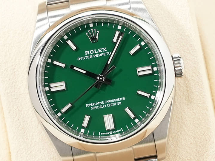 ロレックス オイスターパーペチュアル36 Ref.126000 ステンレススチール グリーン文字盤