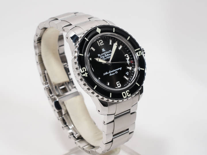 ブランパン フィフティファゾムス 50周年記念 シリーズⅢ Ref.2200A-1130-71 ブラック文字盤 中古 die57su5