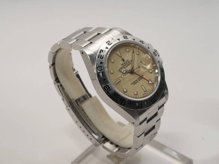 ロレックス エクスプローラーII Ref.16550 ステンレススチール アイボリー文字盤