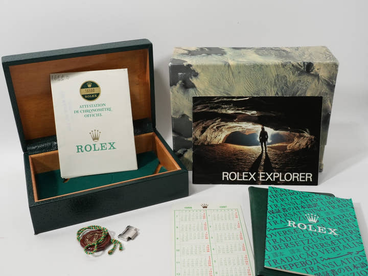 ロレックス エクスプローラーII Ref.16550 ステンレススチール アイボリー文字盤