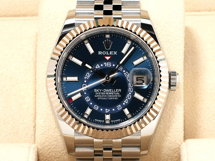 ロレックス スカイドゥエラー Ref.336934 ステンレススチール/ホワイトゴールド ブルー文字盤 ジュビリーブレスレット 未使用 8idnmtdf