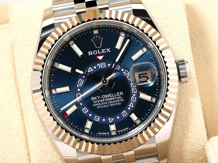 ロレックス スカイドゥエラー Ref.336934 ステンレススチール/ホワイトゴールド ブルー文字盤 ジュビリーブレスレット 未使用 8idnmtdf