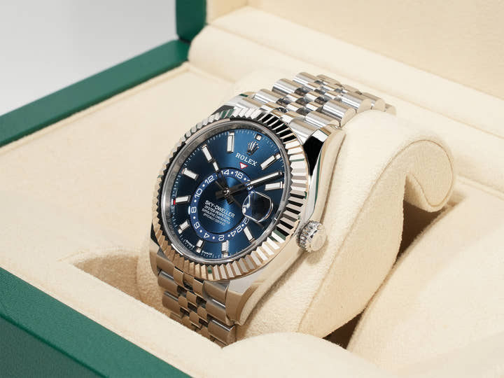 ロレックス スカイドゥエラー Ref.336934 ステンレススチール/ホワイトゴールド ブルー文字盤 ジュビリーブレスレット 未使用 8idnmtdf