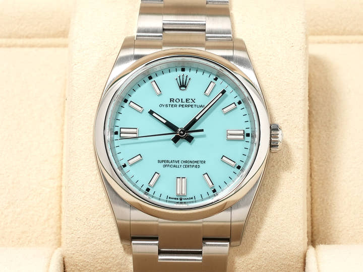 ロレックス オイスターパーペチュアル36 Ref.126000 ステンレススチール ターコイズ文字盤