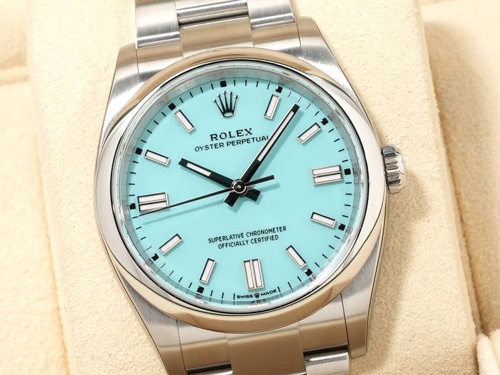 ロレックス オイスターパーペチュアル36 Ref.126000 ステンレススチール ターコイズ文字盤