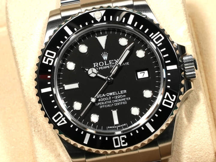 ロレックス シードゥエラー 4000 Ref.116600 ステンレススチール ブラック文字盤