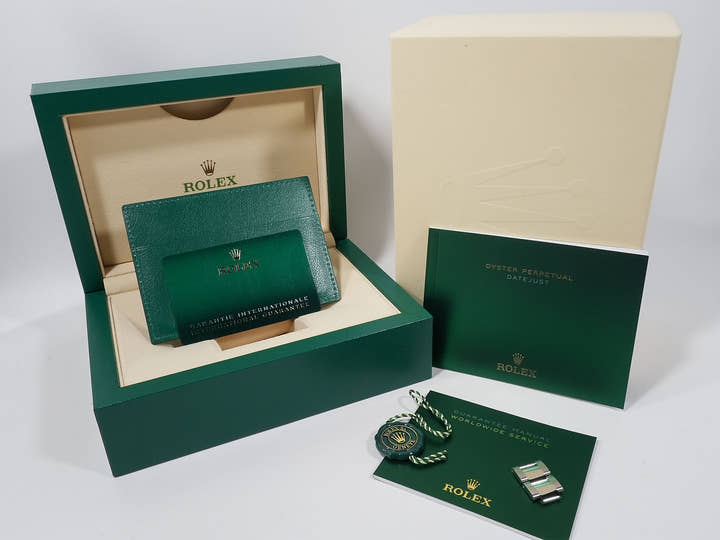 Rolex Datejust 36 Ref. 126234G Stainless Steel/White Gold Blue Horicomputer Dial Oyster Bracelet