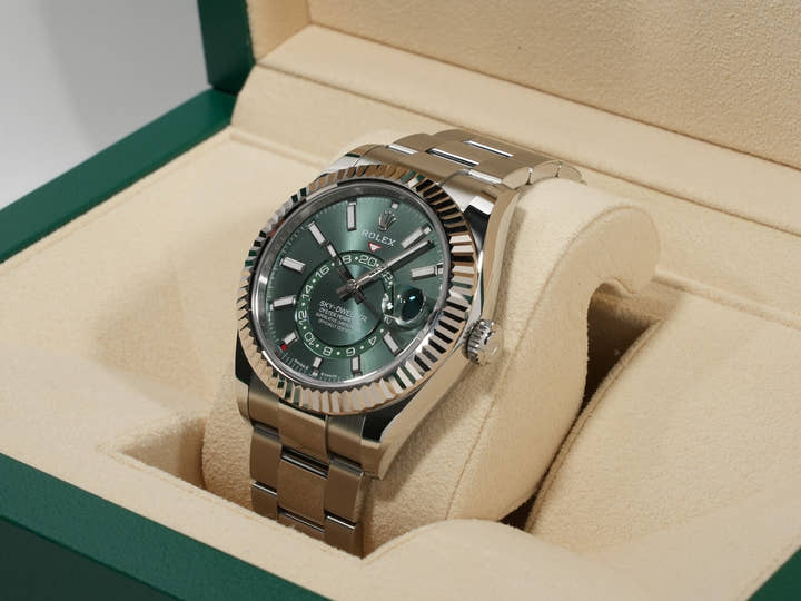ロレックス スカイドゥエラー Ref.336934 ステンレススチール/ホワイトゴールド ミントグリーン文字盤 オイスターブレスレット