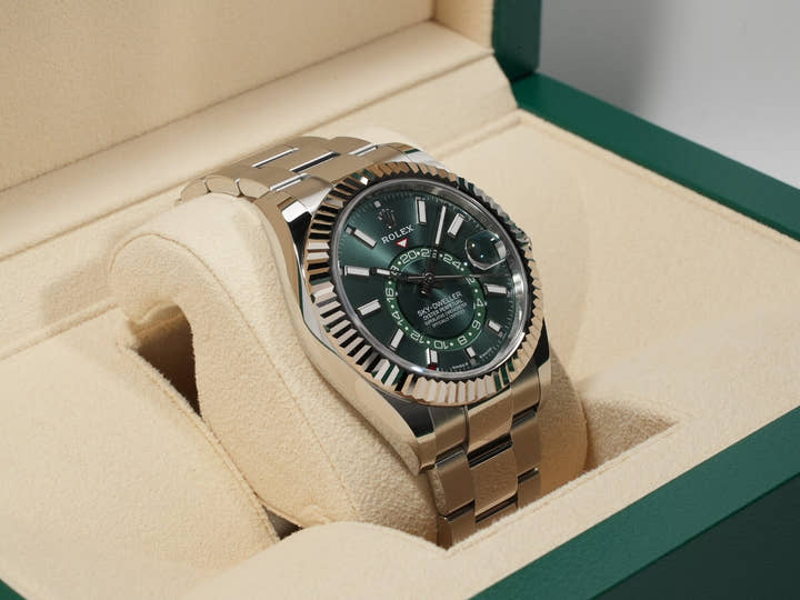 ロレックス スカイドゥエラー Ref.336934 ステンレススチール/ホワイトゴールド ミントグリーン文字盤 オイスターブレスレット