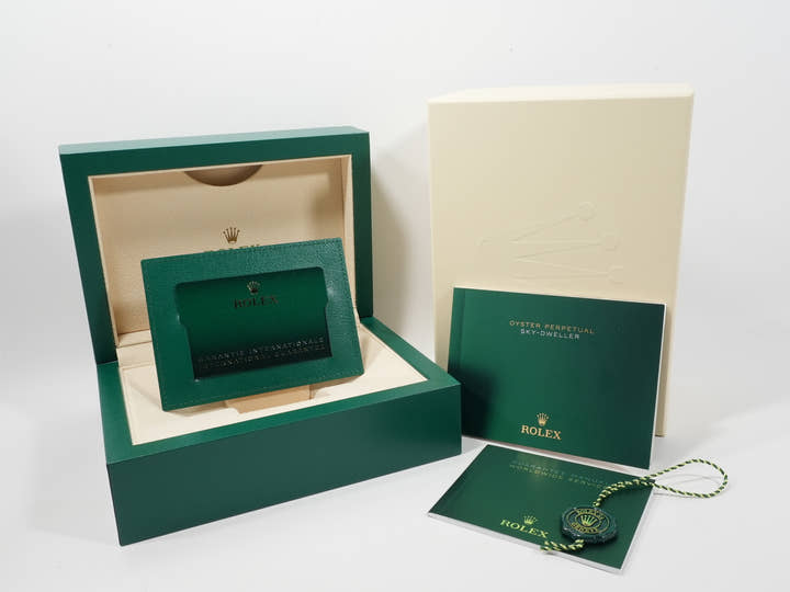 ロレックス スカイドゥエラー Ref.336934 ステンレススチール/ホワイトゴールド ミントグリーン文字盤 オイスターブレスレット