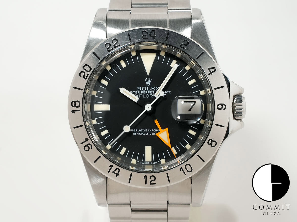 ロレックス エクスプローラーII Ref.1655 ステンレススチール ブラック文字盤
