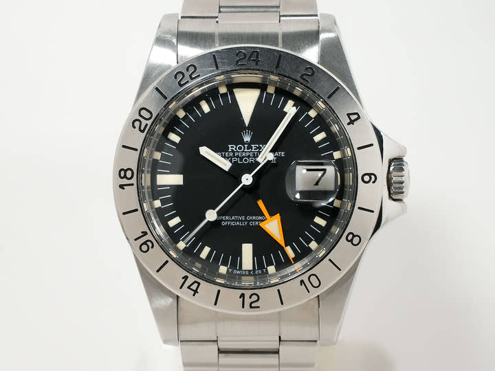 ロレックス エクスプローラーII Ref.1655 ステンレススチール ブラック文字盤