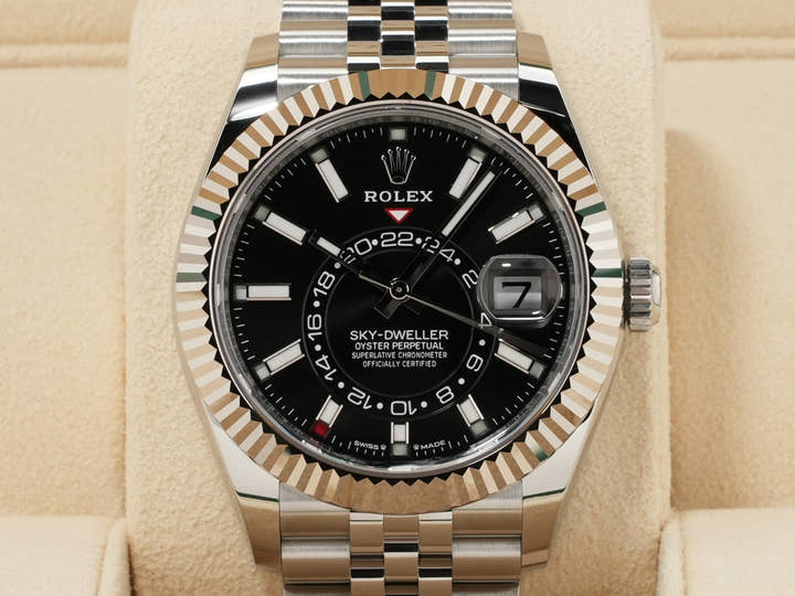 ロレックス スカイドゥエラー Ref.336934 ステンレススチール/ホワイトゴールド ブラック文字盤 ジュビリーブレスレット