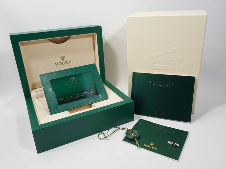 ロレックス スカイドゥエラー Ref.336934 ステンレススチール/ホワイトゴールド ブラック文字盤 ジュビリーブレスレット