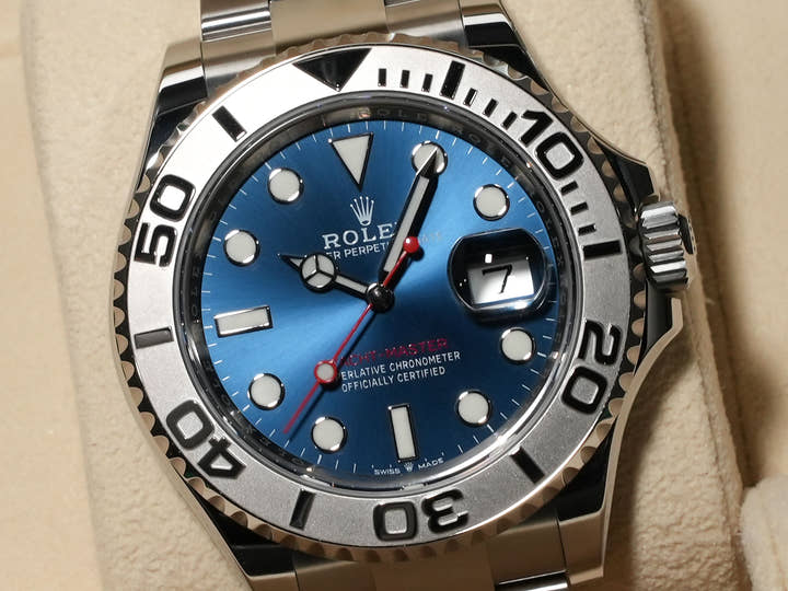 ロレックス ヨットマスター40 Ref.126622 ステンレススチール/プラチナ ブライトブルー文字盤