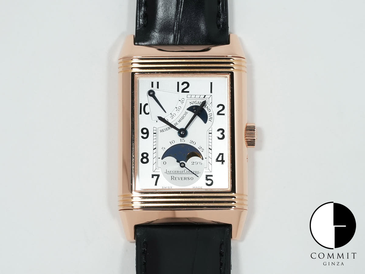 ジャガールクルト レベルソ サンムーン Ref.Q2752420 シルバー文字盤 美品 hmurcmjt