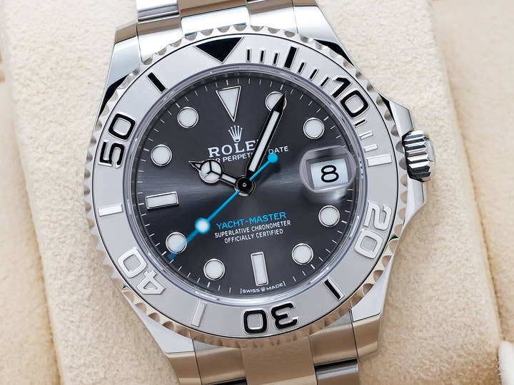 ロレックス ヨットマスター37 Ref.268622 ステンレススチール/プラチナ スレート文字盤