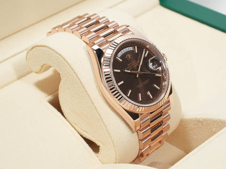 ロレックス デイデイト40 Ref.228235 エバーローズゴールド チョコレート文字盤