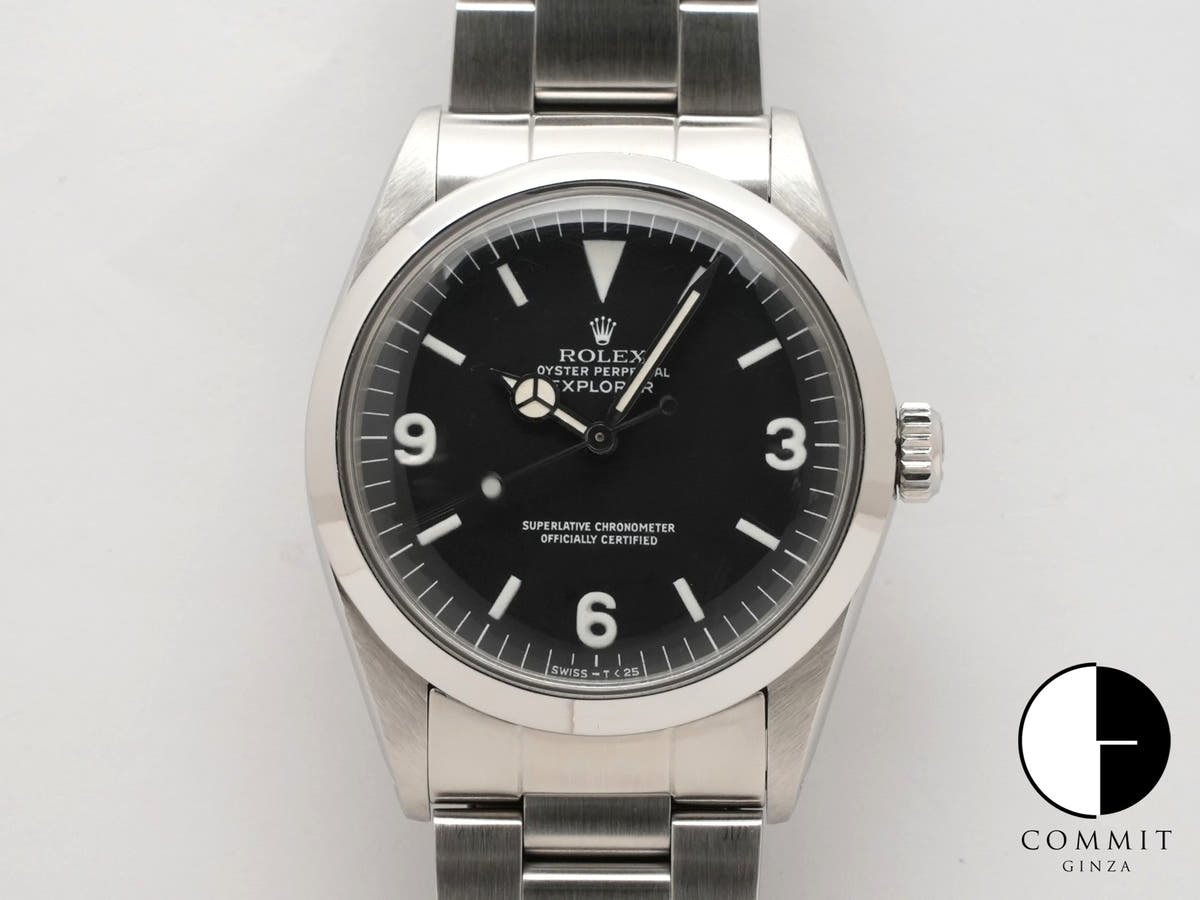 ロレックス エクスプローラーI Ref.1016 ステンレススチール ブラック文字盤 中古 csh7aryt