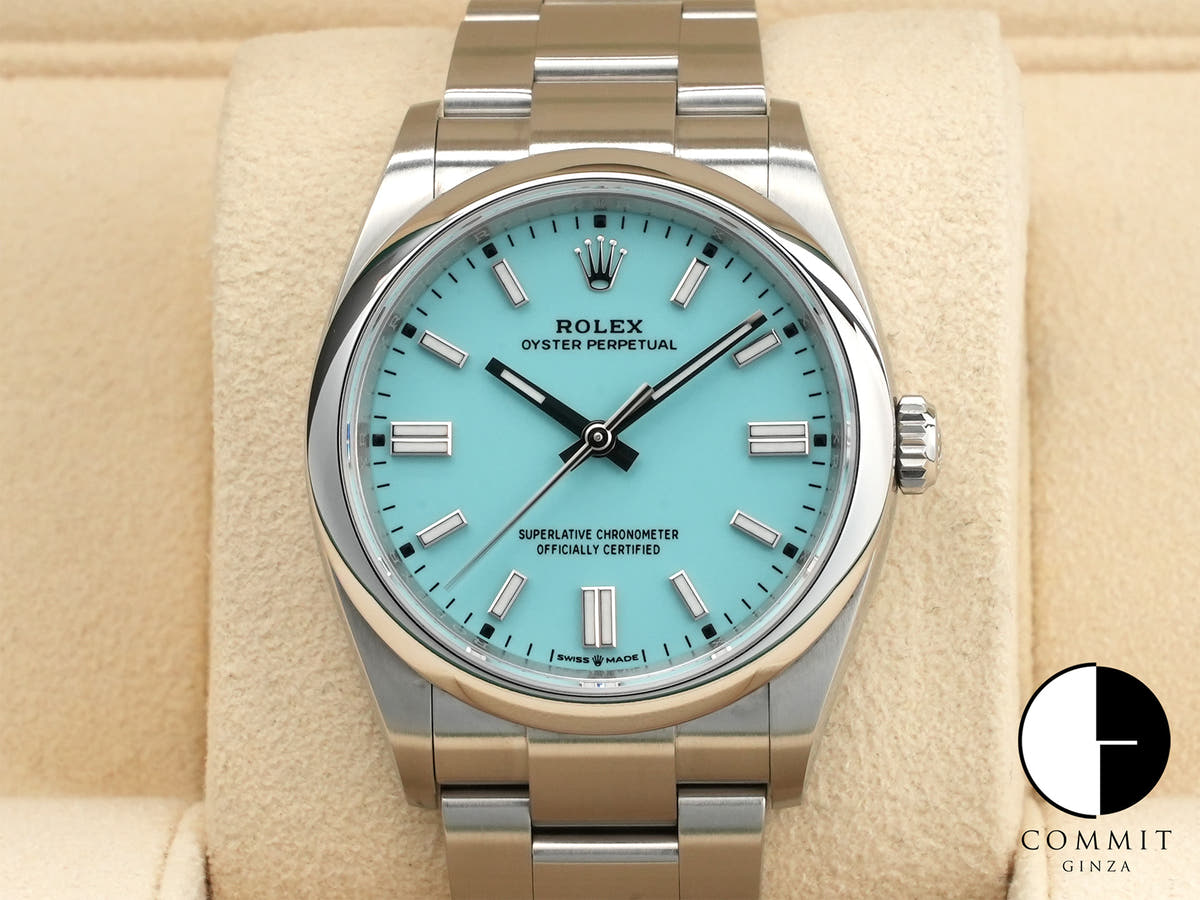 ロレックス オイスターパーペチュアル36 Ref.126000 ステンレススチール ターコイズ文字盤