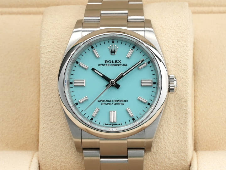 ロレックス オイスターパーペチュアル36 Ref.126000 ステンレススチール ターコイズ文字盤