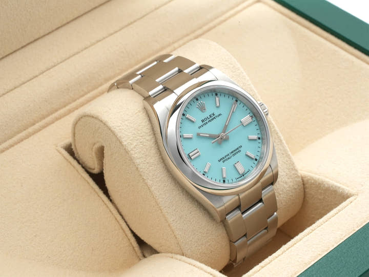 ロレックス オイスターパーペチュアル36 Ref.126000 ステンレススチール ターコイズ文字盤