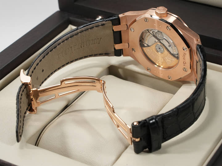 オーデマピゲ ロイヤルオーク Ref.15400OR.OO.D002CR.01 ピンクゴールド ブラック文字盤