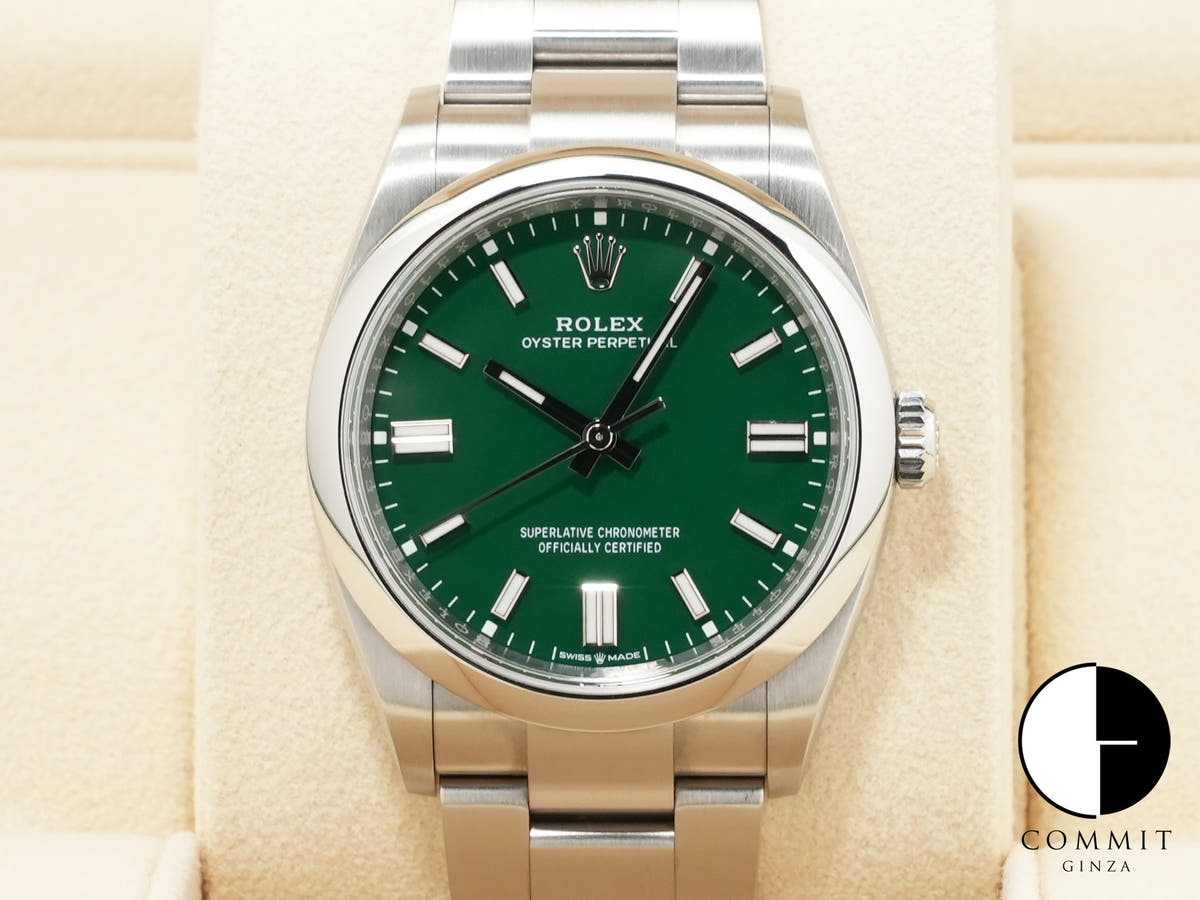 ロレックス オイスターパーペチュアル36 Ref.126000 ステンレススチール グリーン文字盤