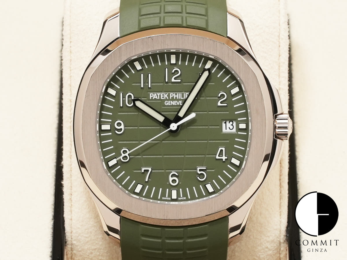 パテックフィリップ アクアノート Ref.5168G-010 ホワイトゴールド カーキグリーン文字盤