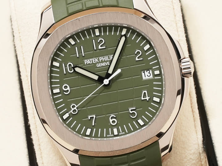 パテックフィリップ アクアノート Ref.5168G-010 ホワイトゴールド カーキグリーン文字盤