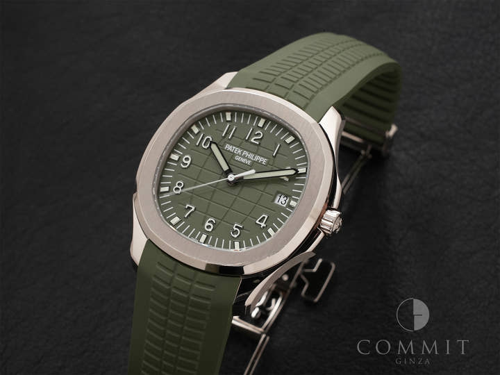 パテックフィリップ アクアノート Ref.5168G-010 ホワイトゴールド カーキグリーン文字盤