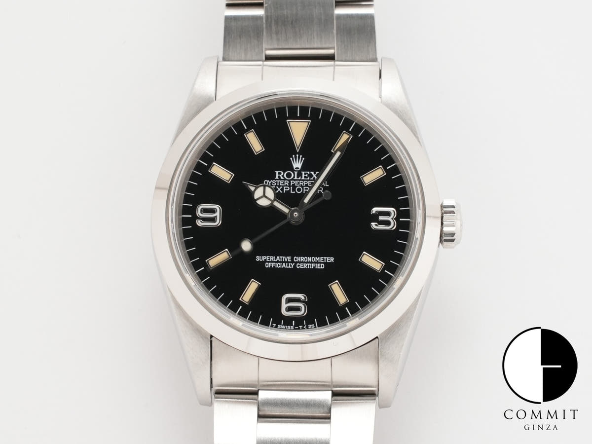 ロレックス エクスプローラーI Ref.14270 ステンレススチール ブラック文字盤